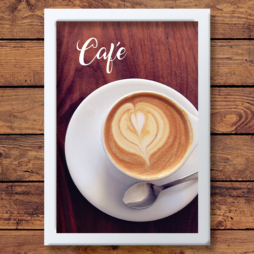 Quadrinho Decorativo - Café Coração